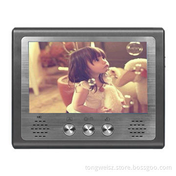 Wired Video Doorphone with 1024*600 Resolution, Unlimited Time SurveillanceNew